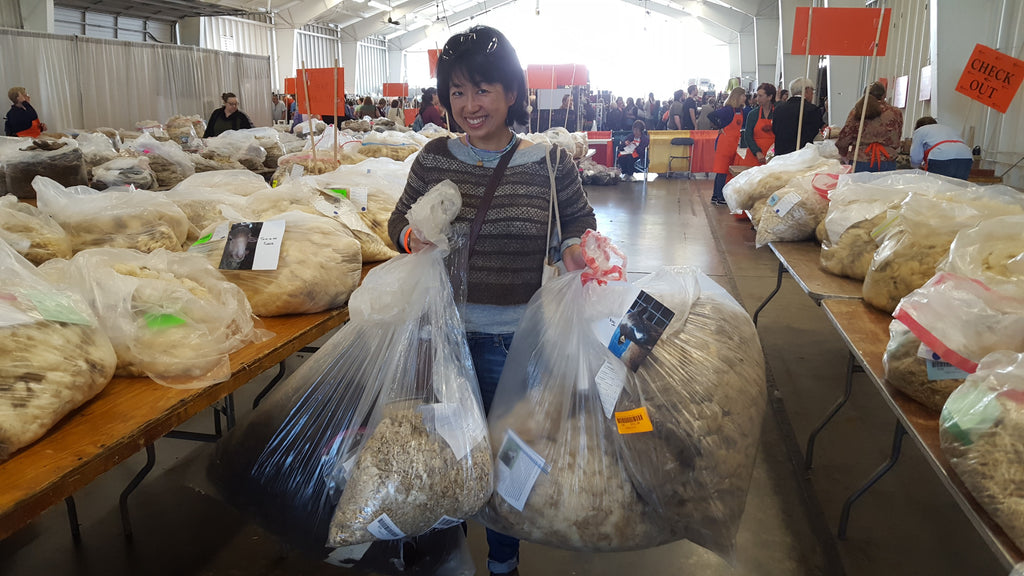 Fleece buying at NY Sheep & Wool